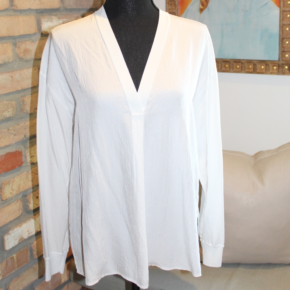 Vince Long Sleeve V-neck Top
